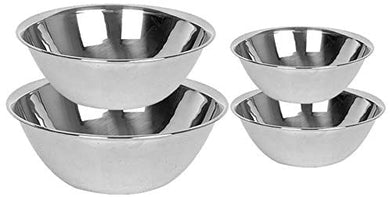 Stainless Steel Heavy Duty Mixing Bowl for Cooking 3-5-8-13 Qt Set of 4, Bakeware