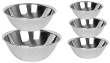 Stainless Steel Mixing Bowl for Cooking 3-4-5-8-13 Qt 5 Pc, Bakeware