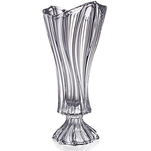 Decorative Crystal Flower Vase on a Stem 