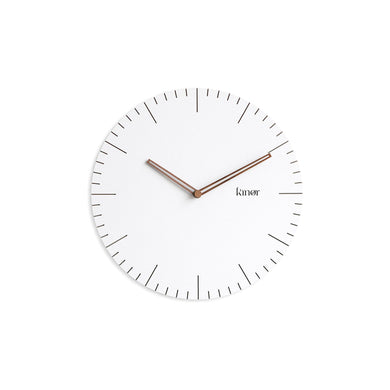 (D) Sleek Simplicity: Minimalist Round Wall Clock (Without Numbers, Medium)