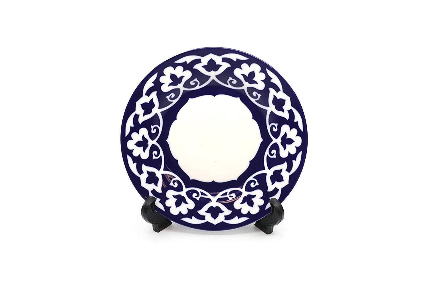 Royalty Porcelain 3-pc Russian Fine Blue Floral Set of Plates for 1