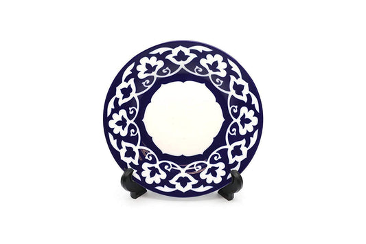 Royalty Porcelain 6-pc Russian Fine Blue Floral Set of Plates for 6 (Dessert)