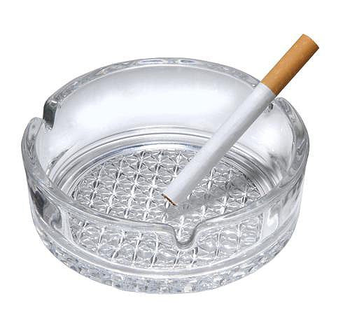 7-in Classic Cigarette or Cigare Ashtray Diamond bottom
