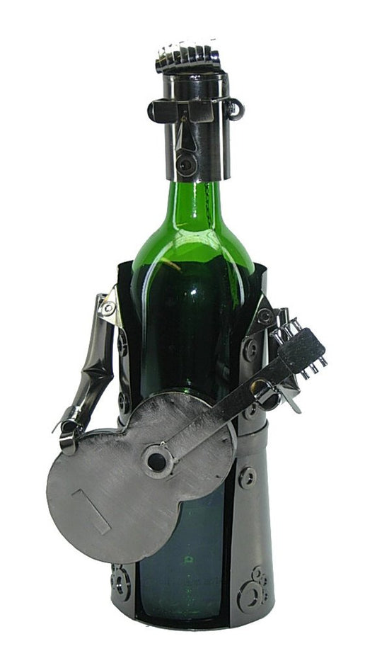 (D) Wine Bottle Holder, Elvis, Bar Counter Decoration, Gift for Musician