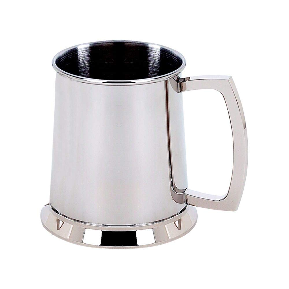 (D) Stainless Steel Beer Mug Beer Cups with Handle 20 Oz Beer Glasses (Polished)
