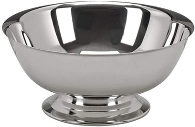 (D) Silver Paul Revere Style Bowl, 10 Inch Champagne Bucket, Wine Silver Chiller