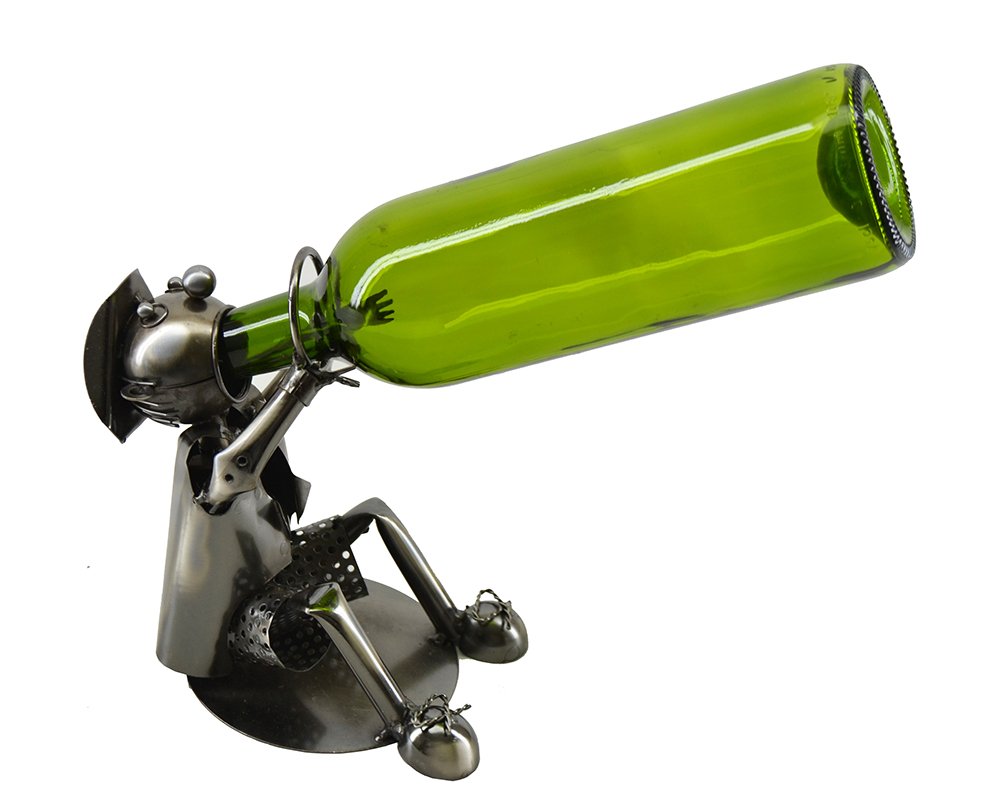 (D) Wine Bottle Holder, Sitting Drunkman, Bar Counter Decoration