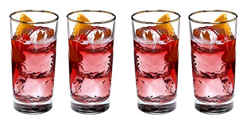 Luminarc Set of 4-pc Prestige' 11 Oz Crystal-Clear Highball Water, Soda Glasses