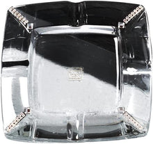 Le Monde Cadeaux, Swarovski Jeweled 6" Ashtray Large Glass For Cigarettes