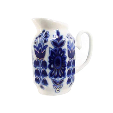 (D) Royalty Porcelain Lomonosov Cobalt Net Blue Creamer 'Blue Field'