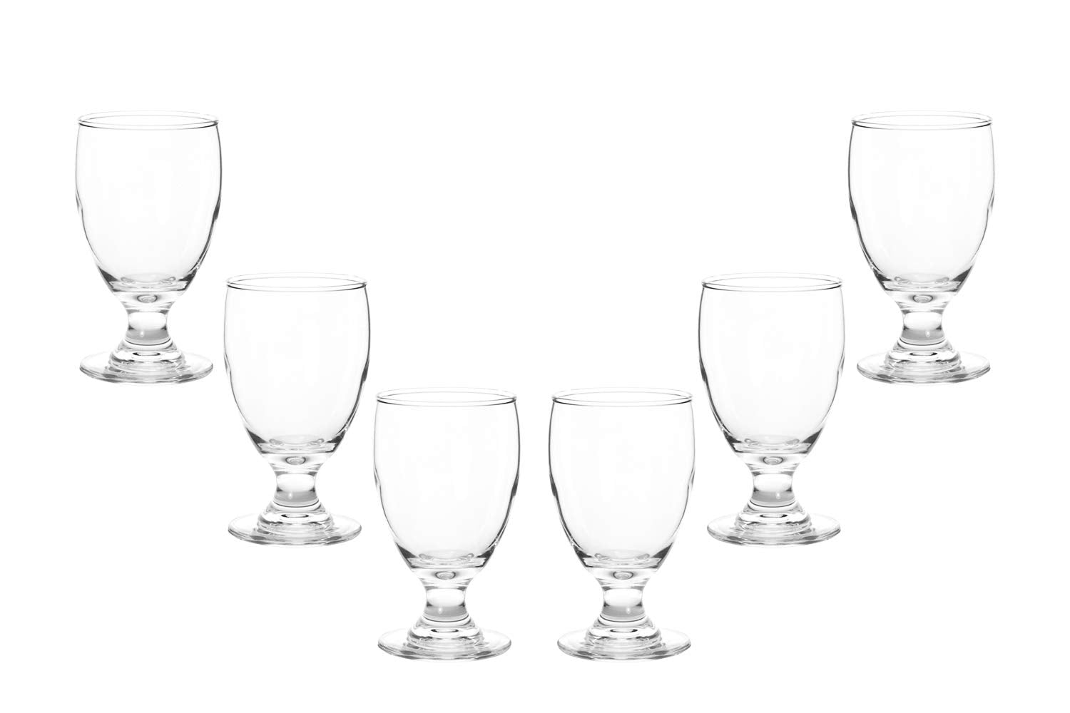 Provenza Multi-Purpose Glasses 10.5 Oz, Modern Water Goblets Set of (6)