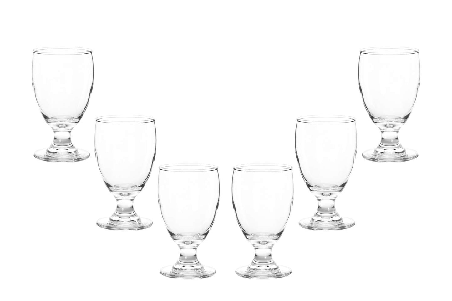 Provenza Multi-Purpose Glasses 10.5 Oz, Modern Water Goblets Set of (6)
