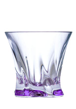 Bohemia Collection Crystal 3pc Whisky Set, Decanter and 2 Glasses (Purple)
