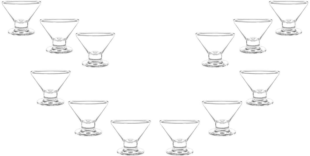 Imperial Martini Glass Bowl, Ice Cream Bowl, Dessert Cup 7.5 Oz, Set of (12)