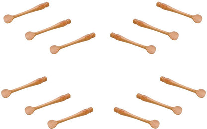 (D) Mini Mustard Spatula Box Wood - Berard French Vintage Hand Made Utensils (12 PC)