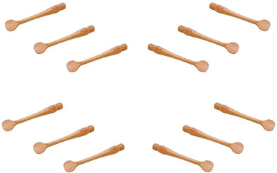 (D) Mini Mustard Spatula Box Wood - Berard French Vintage Hand Made Utensils (12 PC)