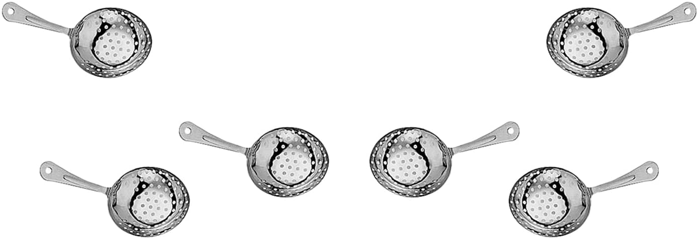Julep Strainer, Stainless Steel, Barware 6-1/8" x 2-7/8" x 1-1/2" Set of 1, 2, 6, or 12