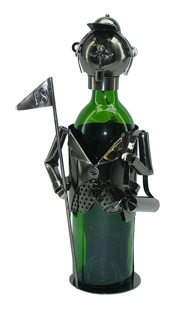 (D) Wine Bottle Holder, Golfer, Bar Counter Decoration