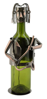 (D) Wine Bottle Holder, Hunter, Bar Counter Decoration, Gift for Man