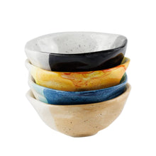 Gifts Plaza (D) Mini Ceramic Decorative Dish Set of 2 Hand Painted Bowl Set 4" D x 2" H Blue