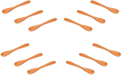 (D) Berard French Olive Wood Jam Spoon, Vintage Hand Made Cooking Utensils 12 PC