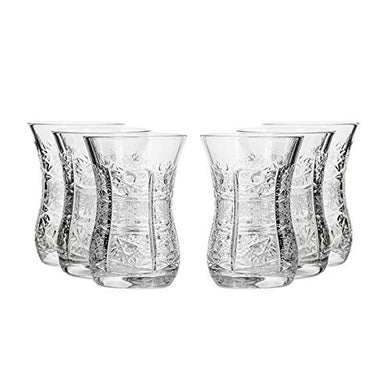 Set of 6 Neman Glassworks, 5Oz Hand Made Vintage Russian Crystal Turkish Glasses