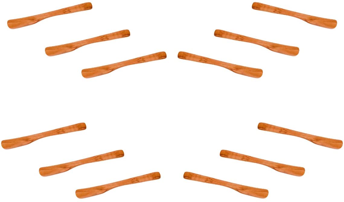(D) Canape Spreaders - Wooden Cream Cheese Peanut Butter Knife Berard (12 PC)