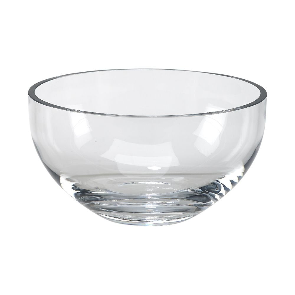 (D) Optic Clear Crystal Glass Bowl for Salad or Desserts (9.75 Inch)
