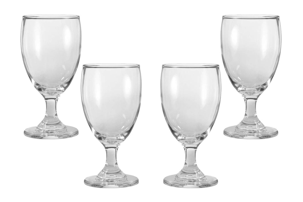 Provenza Water Glasses 10.5 Oz, Modern Cocktail Goblets Set of (4)