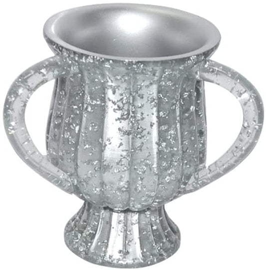 (D) Judaica Polyresin Wash Cup with 2 Handles 'Tulip'