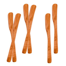 (D) Canape Spreaders - Wooden Cream Cheese Peanut Butter Spreader for Mustards, Confits, Jams Set of 6 or 12
