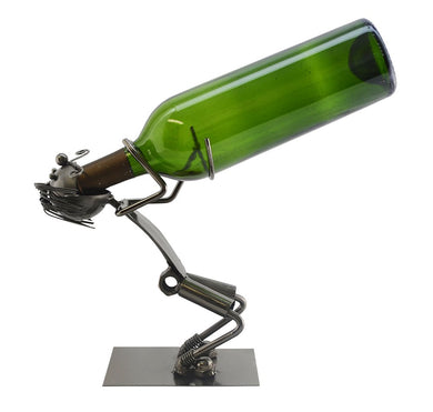 (D) Wine Bottle Holder, Standing Drunk Man, Bar Counter Decoration