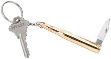 (D) AK-47 Bullet Shaped Key Chain with Knife, 5" L, Gift for Soldier