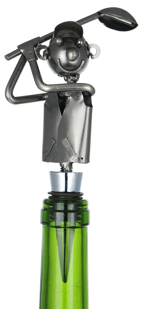 (D) Wine Bottle Stopper, Funny Golfer, Bar Counter Decoration