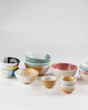 GIFTS PLAZA (D) Mini Ceramic Decorative Dish Set of 4 Hand Painted Bowl Set 4" D x 2" H