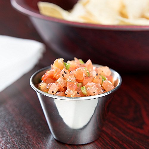 Individual Condiment Stainless Steel Ramekins Sauce Cups 2.5 oz 36 DZ - 432 PCS