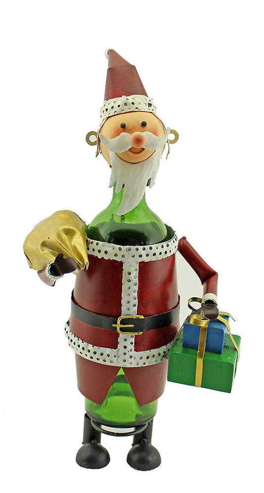 (D) Wine Bottle Holder, Santa Claus, Bar Counter Decoration
