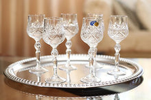 Neman Glassworks, 2oz Russian Crystal Shot Glasses on a Stem, Set of 6