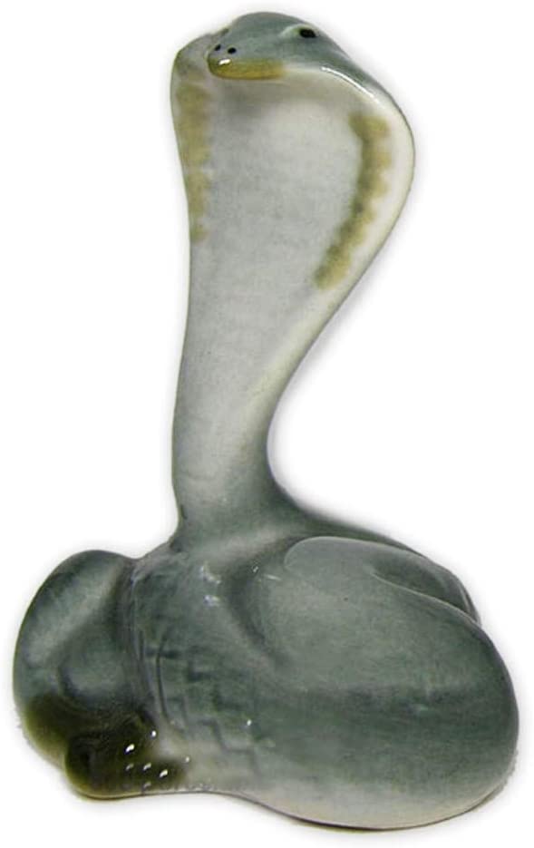 (D) Royalty Porcelain Lomonosov Animal Figurine Cobra Small 3 Inches