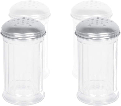 Sugar or Cheese Shakers 12 OZ Glass, Modern Style Kitchen Dispensers (12 Pc)
