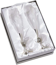 (D) Champagne Wedding Glasses, Set of 2 Toasting Flutes, Gift Sets For Couples