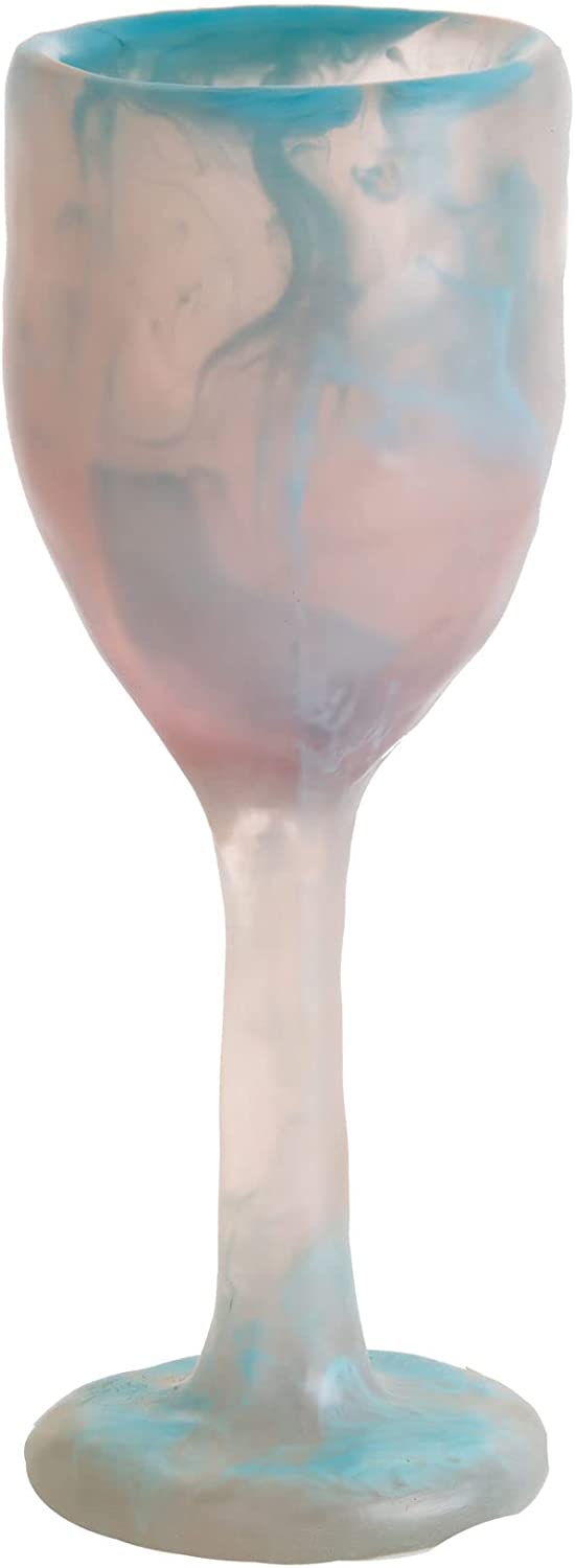 (D) Judaica Kiddush Cup Resin Shabbat and Havdalah Goblet (Ocean Blue)