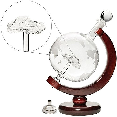 Handmade Glass Whiskey Liquor Decanter