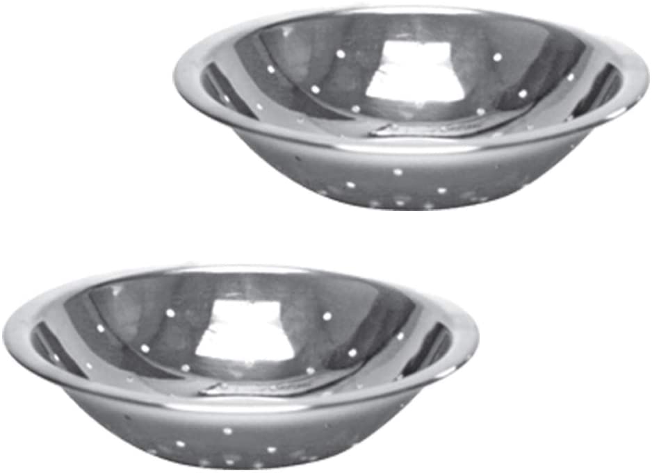 Stainless Steel Perforated Mixing Bowl for Cooking, Bakeware (2 PC, 1 1/2 QT)