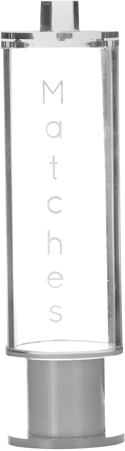 Matches Box - Lucite & Silver