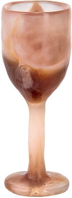 (D) Judaica Kiddush Cup Resin Shabbat and Havdalah Goblet (Brown)