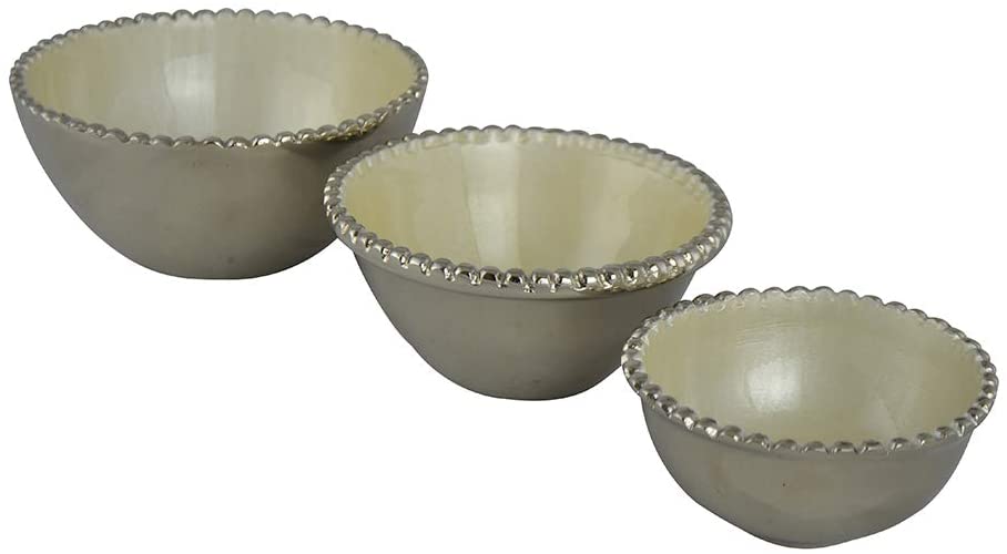 (D) White Serving Bowls for Fruits, Ice Cream, Sauces 3 Pc 6