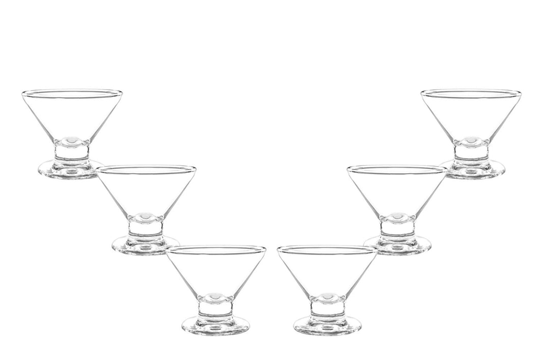 Imperial Martini Glass Bowl, Ice Cream Bowl, Dessert Cup 7.5 Oz, Set of (6)