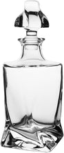 (D) Judaica Abstract Design Crystal Decanter Set of 6 Glasses For Cognac 27 Oz (Clear)