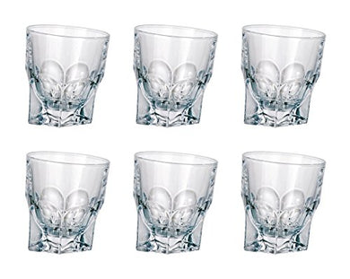 Crystalex Bohemia Acapulco, 11oz Crystal Glass Whiskey Tumblers Set of 6